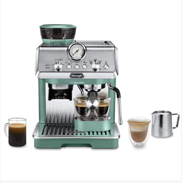 Delonghi EC9155.GR La Specialista Arte Compact Manual Bean to Cup Coffee Machine Green