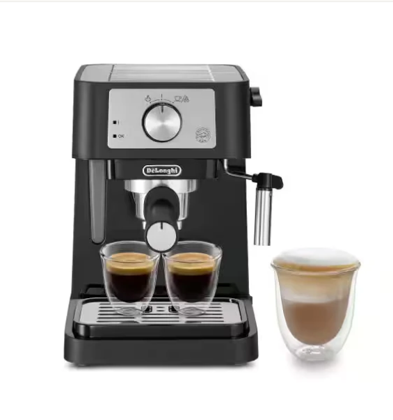 Delonghi EC260.BK Stilosa Traditional Barista Pump Manual Espresso Coffee Machine Black