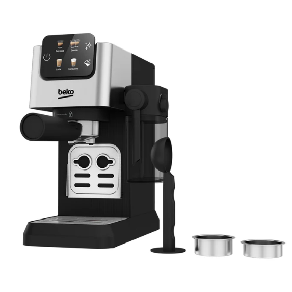 Beko CEP5304X CaffeExperto Semi Automatic Espresso Coffee Machine with Integrated Milk Jug Silver